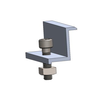 Алуминиумски краен држач - СЕТ со коцка